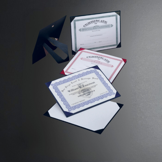 Leatherette Certificate Covers
