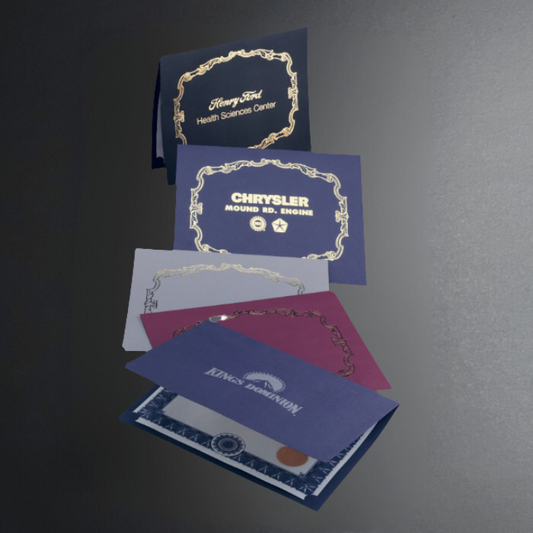 Paper Certificate Covers