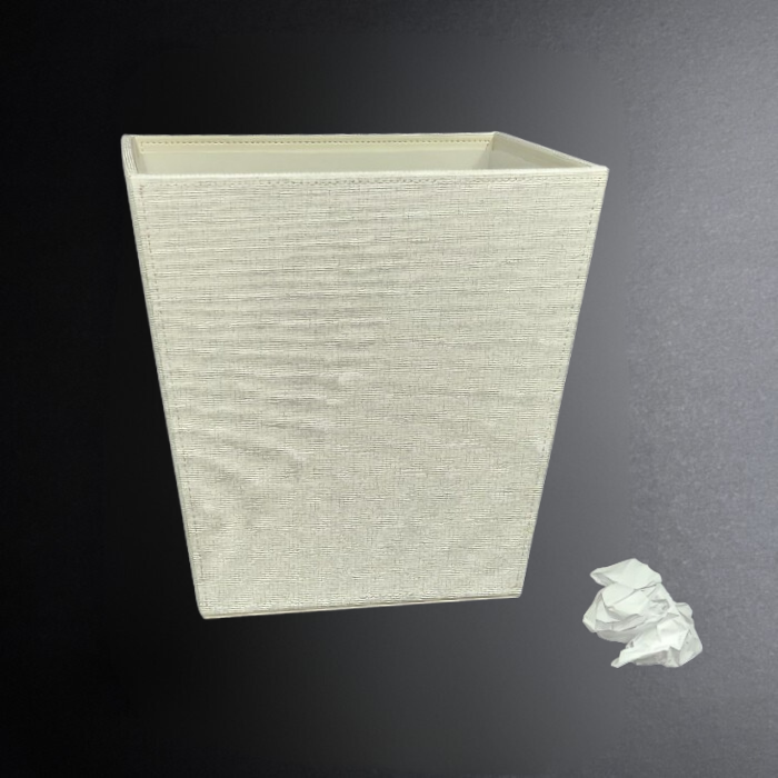 Textured rectangular planter on a dark background