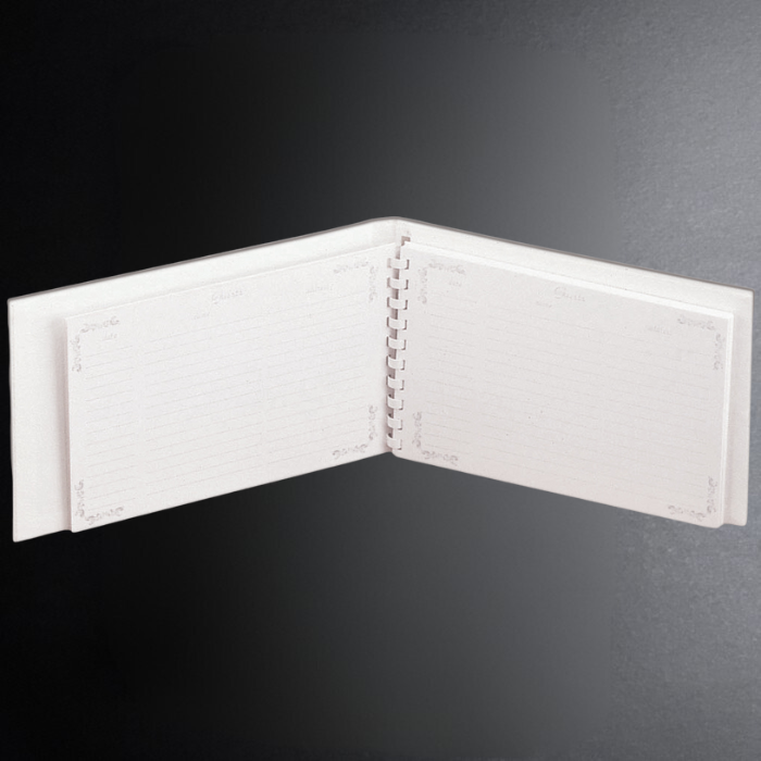 White wallet on a black background