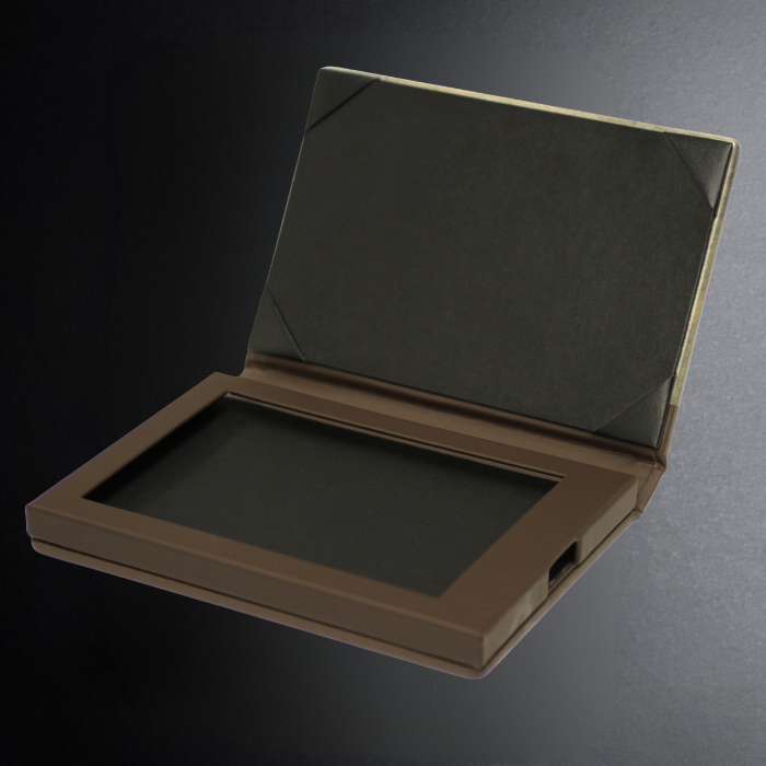 Open brown cardboard box with a dark interior on a gradient background