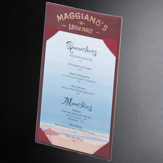 Maggiano's Little Italy menu on a dark background