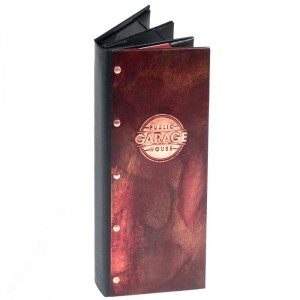 Wine Copper Menu Covers Multi-Panel